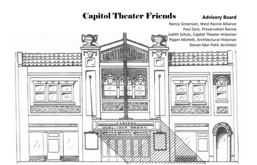 Drawing of the Capitol-Park Theater