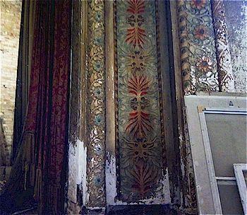 Photo of part of decorative proscenium
